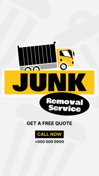 Junk Removal Stickers Facebook Story Design
