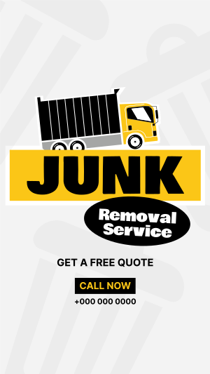 Junk Removal Stickers Facebook story Image Preview