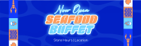 Quirky Seafood Grill Twitter Header Design