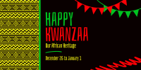 Ethnic Kwanzaa Heritage Twitter Post Image Preview