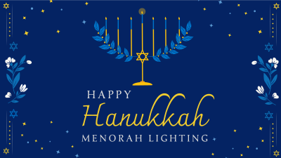 Hanukkah Lily Facebook event cover Image Preview