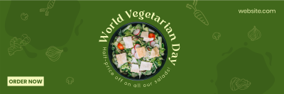 World Vegetarian Day Twitter header (cover) Image Preview