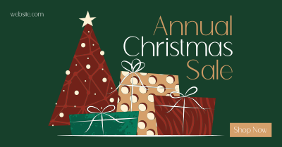 Annual Christmas Sale Facebook ad Image Preview