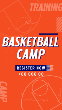 Basketball Sports Camp Instagram Story Design
