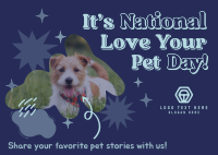 Flex Your Pet Day Postcard Design