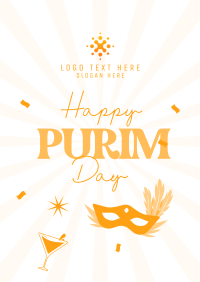 Purim Celebration Poster Design