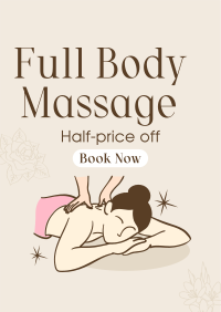 Body Massage Promo Flyer Design