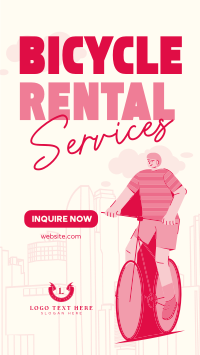 Modern Bicycle Rental Services TikTok Video Preview