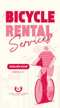 Modern Bicycle Rental Services TikTok video Image Preview