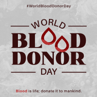 World Blood Donor Badge Instagram post Image Preview