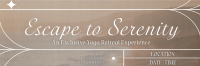 Rustic Yoga Retreat Twitter header | BrandCrowd Twitter header Maker