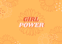 Girl Power Postcard Design