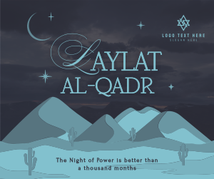 Laylat al-Qadr Desert Facebook post Image Preview