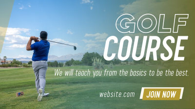 Golf Course Facebook event cover Image Preview
