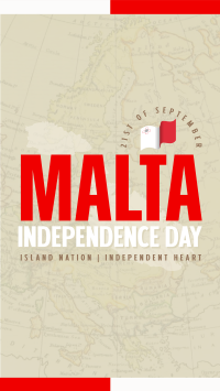 Simple Malta Independence Day Facebook Story Preview