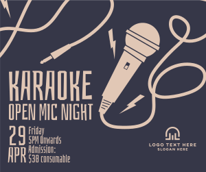 Open Mic Karaoke Facebook post Image Preview