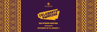 Celebrate Kwanzaa Heritage Twitter Header Image Preview