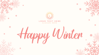 Winter Snowflake Greeting Video Image Preview