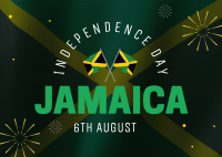 Jamaica Independence Day Postcard Image Preview