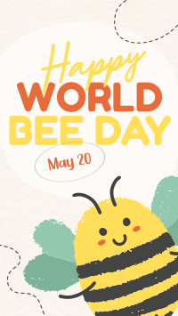 Modern Celebrating World Bee Day Instagram story Image Preview