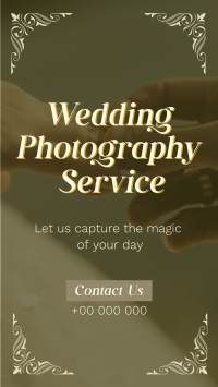 Floral Wedding Videographer TikTok Video Design