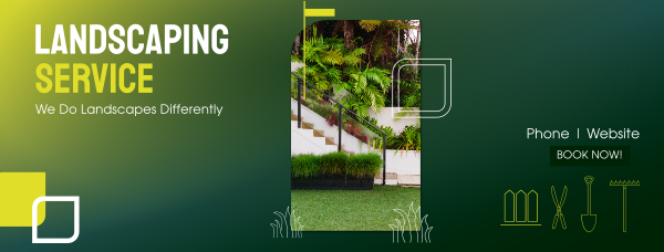 Landscaping Service Facebook Cover Design Image Preview