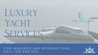 Luxury Yacht Services Animation Image Preview