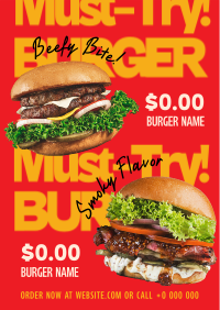 Modern Best Burger Menu Preview