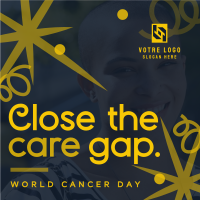 Swirls and Dots World Cancer Day Instagram post Image Preview