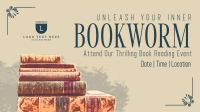 Rustic Book Day Facebook event cover Image Preview