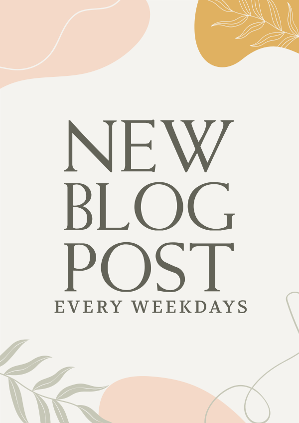 Organic Pastel Blog Poster Design Image Preview