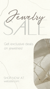 Clean Minimalist Jewelry Sale Instagram reel Image Preview