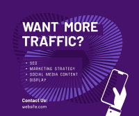Traffic Content Facebook Post Design