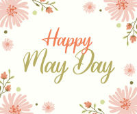 May Day Spring Team Facebook Post Design