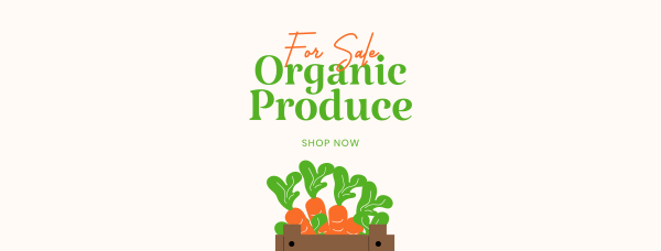 Organic Produce For Sale Facebook Cover Design Image Preview