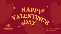 Cute Valentine Hearts Facebook Event Cover Design