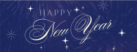 Elegant New Year Greeting Facebook cover Image Preview