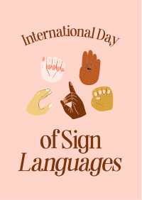 International Sign Day Flyer Image Preview