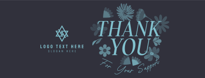 Floral Thank You Facebook cover Image Preview