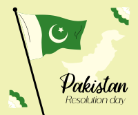 Pakistan Day Flag Facebook Post Design