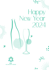 New Year 2022 Celebration Poster Design