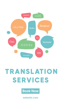 Translation Services Facebook story Image Preview