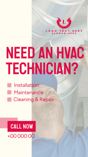 HVAC Technician Facebook story Image Preview