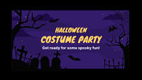 Halloween Party Zoom Background Design