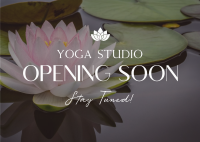 Yoga Studio Opening Postcard Design