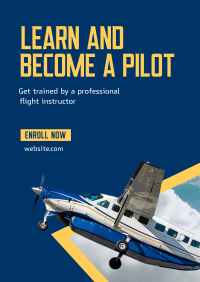Flight Training Program Flyer Design