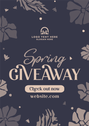 Spring Giveaway Flowers Flyer Image Preview