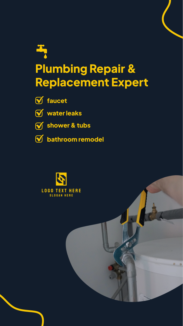 Plumbing Repair Service Instagram Story Design Image Preview