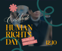 Celebrating Human Rights Facebook Post Design