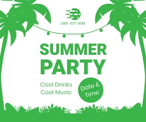 Summer Night Party Facebook post